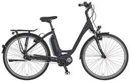 Prophete Fahrräder Stratos E-Bike Alu-City Damen 28 Zoll Boschmotor mit Rücktritt schwarz matt Elektrofahrrad, RH 50cm