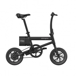 Style wei Elektrofahrräder Style wei Folding Elektro-Fahrrad Kleines tragbare Mobilität elektrisches Fahrrad 36V 250W 12-Zoll-Folding Elektro-Fahrrad (Color : Black)
