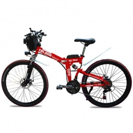 sunyu Fahrräder sunyu Trekking E-Bike, 350W Motor, 36V 10 Ah Akku, Falten Elektro Fahrrad Damen und Herrenred