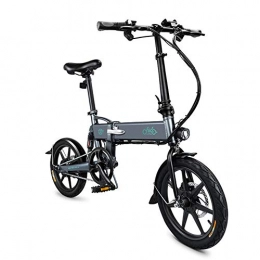 SUQIAOQIAO Fahrräder SUQIAOQIAO Fiido einfach und schn elektrisches Fahrrad D2 36v 7.8ah faltbares elektrisches Fahrrad mit 3 Arbeitsmodi, Shimano E-Bike mit 16 Zoll Reifen LED-Anzeige, Grau