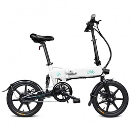 SUQIAOQIAO Fahrräder SUQIAOQIAO Fiido einfach und schn elektrisches Fahrrad D2 36v 7.8ah faltbares elektrisches Fahrrad mit 3 Arbeitsmodi, Shimano E-Bike mit 16 Zoll Reifen LED-Anzeige, Wei