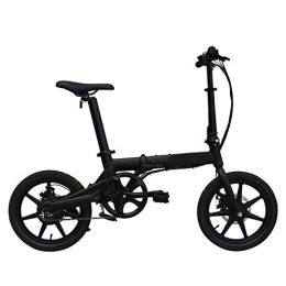 SYCHONG Elektrofahrräder SYCHONG Folding Elektrisches Fahrrad 16" Räder Motor 3 Arten Von Riding Modes 5 Gears, Schwarz