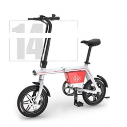SYCHONG Fahrräder SYCHONG Mini Elektrisches Fahrrad-Aluminiumlegierung 48V 4AH / 8AH Lithium-Batterie Intelligente Induction Scheinwerfer Multifunktions-Meter (Faltbar), Wei, 8AH