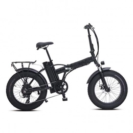 Syxfckc Fahrräder Syxfckc 20 Zoll 500W Faltbare Elektro-Fahrrad Schnee Mountainbike, mit dem Rücksitz, und eine Lithium-Batterie mit 48V 15AH Scheibenbremse