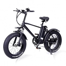 YANGAC Elektrofahrräder T20 E-Bike Elektrofahrrad, Fettreifen Elektrofahrrad mit Lithium-Akku 5 Geschwindigkeiten 750 W Motor 15 Ah Smart BMS Höchstgeschwindigkeit 45 km / h Scheibenbremse 20 x 4, 0 Fat Tyres - [EU Direct
