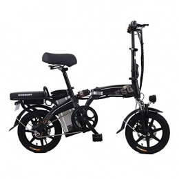 Tang Elektrofahrräder Tang Faltbare Elektro-Bike, Portable Power Scooter, 14 Zoll, 35 Km / H, Black