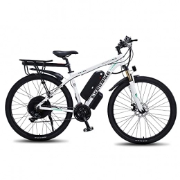 TAOCI Elektrofahrräder TAOCI E-Bikes für Erwachsene, Mountainbike, Magnesiumlegierung, E-Bikes für jedes Gelände, 29 Zoll, 48 V, 13AH 1000 W, abnehmbarer Lithium-Ionen-Akku, für Outdoor, Radfahren, Reisen, Workout, Weiß