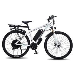 TAOCI Elektrofahrräder TAOCI E-Bikes für Erwachsene, Mountainbike, Magnesiumlegierung, E-Bikes für jedes Gelände, 29 Zoll, 48 V, 13AH, Abnehmbarer Lithium-Ionen-Akku, für Outdoor, Radfahren, Reisen, Workout, Weiß