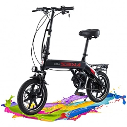 TAOCI Faltbares Elektro Fahrrad für Erwachsene, 18 "Elektro Fahrrad/Pendel Fahrrad mit 250W Motor, 36V 10Ah Batterie, vorne und hinten Doppels ch Litten bremsen (Black)
