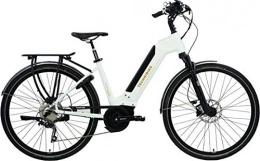 TechniBike Fahrräder TechniBike CITY 28 Zoll E-Bike (Pedelec, Elektrofahrrad, Citybike, 450Wh Continental Akku, Continental 48V 250 Watt 70 Nm Motor, Rahmenhöhe 43 cm) hochglanz weiß