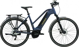 TechniBike Elektrofahrräder TechniBike TREKKING Unisex E-Bike (Pedelec, Elektrofahrrad Trekkingbike, 600Wh Continental Akku, Continental 48V 250 Watt 70 Nm Motor Rahmenhöhe 43 cm) nachtblau matt