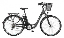 Telefunken E-Bike Elektrofahrrad Alu 28 Zoll mit 7-Gang Shimano Kettenschaltung, Pedelec Citybike leicht mit Fahrradkorb, 250W und 10Ah, 36V Sitzrohrakku, RC735 Multitalent