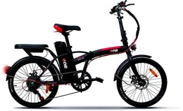 The One Fahrräder the one, Foldable City Bike, Unisex, Erwachsene, Schwarz-Red, Keine Größe