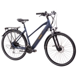 tretwerk DIREKT gute Räder Fahrräder TRETWERK - 28 Zoll E-Bike Damen Pedelec - Seville 5.0 blau - E-Trekkingbike Damenfahrrad mit hoher Reichweite und 24 Gang Shimano Kettenschaltung - Elektrofahrrad mit Hecknabenmotor 250W, 36V