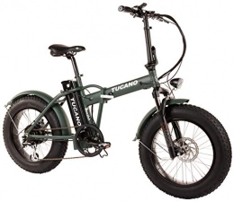 Tucano Bikes Elektrofahrräder Tucano Bikes Monster 20 Elektrofahrrad faltbar Fat Bike 20 Zoll - Motor: 500 W - mit LCD-Display mit 9 Hilfsstufen in grn matt