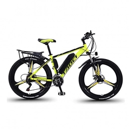 UNOIF Elektrofahrräder UNOIF 26-Zoll-Elektro-Fahrrad, 350W Mountainbike 36V 13Ah Abnehmbare Lithium-Batterie PAS Vorne Und Hinten Scheibenbremse, Black Yellow