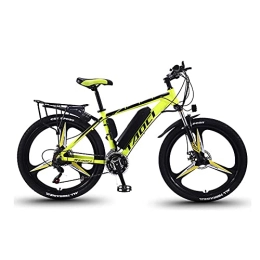 TAOCI Elektrofahrräder UNOIF 26-Zoll-Elektro-Fahrrad, 350W Mountainbike 36V 13Ah Abnehmbare Lithium-Batterie PAS Vorne Und Hinten Scheibenbremse, Black Yellow