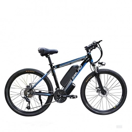 UNOIF Elektrofahrräder UNOIF Elektro-Fahrrad Elektro-Mountainbike, 26" Electric City Ebike Fahrrad mit 350W Brushless Heckmotor für Erwachsene, 48V / 13Ah Abnehmbare Lithium-Batterie, Black Blue