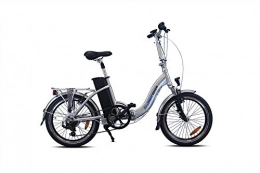 URBANBIKER 20“ E-Bike KLAPPRAD ELEKTROFAHRRAD FALTRAD Mini Modell, 250 W Motor, 36V 14AH 504WH AKKU, Silber