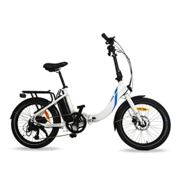 URBANBIKER Fahrräder URBANBIKER Mini Weiß Klapprad E-Bike, 20" Zoll, 250 W Motor, Herausnehmbarer Lithium Akku 504 WH(36V 14 Ah), Hydraulische Bremsen, für Damen und Herren, City E Bike