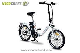 VecoCraft Fahrräder VecoCraft Nemesis, Elektrofahrrad, Klapprad, E-Faltrad, Ebike, 36V 250W, 20 Zoll, Farbe: weiß