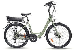 VILLETTE Fahrräder VILLETTE E-Bike Le Debutant Plus - 26 Zoll Elektrofahrrad - 7 Gänge e Bike - 7, 8 Ah - Herren und Damen E-Bike - Grün
