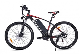 Vivi Fahrräder VIVI E-Bike 27.5 Zoll E Mountainbike Fahrräder mit 350W Motor | 21 Speed Elektrofahrrad | Doppelscheibenbremsen| Herausnehmbarer 10.4Ah Akku Ebike Trekkingrad Herren Damen (Rot)