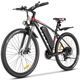 Vivi Fahrräder Vivi E Bike Damen Herren 27.5 Zoll Elektrofahrrad E-Mountainbike 250W E-Bike mit Abnehmbarer 36V 10, 4Ah Akku und Shimano 21-Gang Elektrofahrrad (Rot)