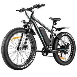 Tooluck Elektrofahrräder VIVI E-Bike Elektrofahrrad Herren Damen, 26“ Fat Tire Bike, Ebike Mountainbike mit Abnehmbarer 48V 12, 5 Ah Lithium-Ionen-Batterie, Shimano 7-Gang-Getriebe