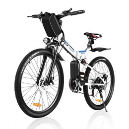 Vivi Elektrofahrräder VIVI E-Bike Herren Elektrofahrrad, 26 Zoll 350W Mountainbike Klappbar Elektrofahrrad, Shimano 21-Gang Elektrisches Fahrrad mit Abnehmbare 8Ah 36V Lithium-Ionen Batterie