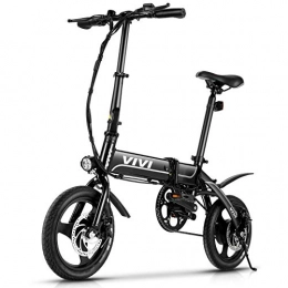 Vivi Fahrräder VIVI E-Bike Klapprad, 14 Zoll Faltbares Elektrofahrrad 350W Citybike Elektrisches Fahrrad mit Herausnehmbarer 36V 7, 8Ah Batterie, 25 km / h Ebike Für Herren Damen