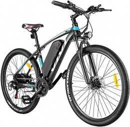 Vivi Elektrofahrräder VIVI E-Bike Mountainbike, 26" Elektrofahrrad Pedelec, 350W Electric Bike mit Abnehmbarer 10, 4 Ah Lithium-Ionen-Batterie, 21-Gang-Getriebe (27.5 Zoll-Blau)