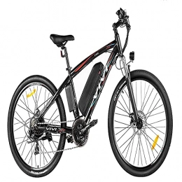 Vivi Elektrofahrräder Vivi E Bike Mountainbike Ebike Herren 27.5 Zoll Elektrofahrrad Elektrisches Fahrrad mit 48V 10.4 Lithium-Batterie und Shimano 21 (27.5 Zoll 500W Rot)