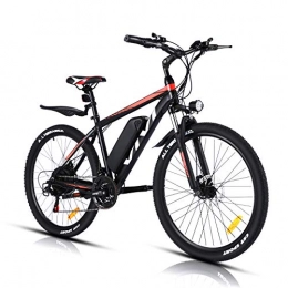 Vivi Elektrofahrräder VIVI Elektrofahrrad Ebike Mountainbike, 350W Elektrofahrrad für Erwachsene, 26" Elektrisches Fahrrad mit 36V 10.4Ah Abnehmbare Lithium-Batterie und Shimano 21-Gang, Elektrobike 32km / h (Orange)