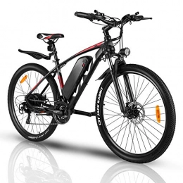 Vivi Fahrräder Vivi Unisex – Erwachsene H7 Elektrofahrräder, Rot 27.5, 27, 5 Zoll
