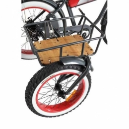 VOLTA Fahrräder Volta Sidecar Velo Elektrisches Fahrradlenker, Schwarz / Rot, Schwarz