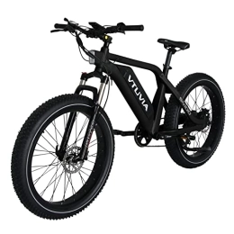 VTUVIA Fahrräder VTUVIA E-Bike Elektrofahrrad 26 Zoll 250W Motor Jagen Fetter Reifen Ebikes, 48v 13Ah Herausnehmbare Lithium-Batterie, Schnee Strand Berg Großer Rahmen Shimano 7-Gängen (Black)