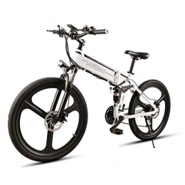 Weiß 350W 48V 8AH Elektrofahrräder Kilometerstand 26 Inch E-Bikes Zum Zusammenklappen Von Abnehmbare Mountainbike-Lithium-Ionen-Batterie Mit Großer Kapazität