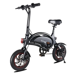Windlinks Fahrräder Windgoo Elektrofahrrad Faltbares Leichtes E-Bike für Erwachsene mit 12" Tire Bereifung Lithium-Akku 36V / 6Ah Elektrofahrrad klappbar (Schwarz)