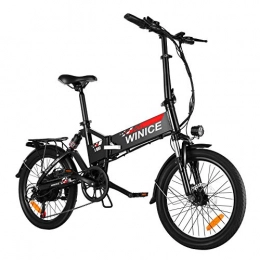 Tooluck Elektrofahrräder WINICE E-Bike, 20" Falt Elektrofahrrad, 350W Citybike Electric Bike mit herausnehmbarer 8 Ah Batterie, Shimano 7-Gang, Vollfederung