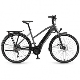 Winora Fahrräder Winora Sinus i9 i500Wh Bosch Elektro Fahrrad 2019 (28" Damen Trapez 52cm, Titan Damen)