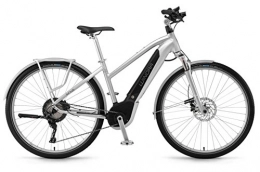 Winora Elektrofahrräder Winora Sinus iX11 Urban 500Wh Bosch Intube Elektro Fahrrad 2018 (28" Damen Trapez 52cm, Silver Damen)