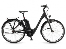 Winora Elektrofahrräder Winora Tria N8 Bosch Elektro Fahrrad 2021 (28" Einrohr 46cm, Schwarz matt)