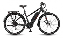 Winora Elektrofahrräder Winora Yucatan 8 400Wh Yamaha Elektro Fahrrad 2020 (28" Damen Trapez 48cm, Schwarz matt (Damen))