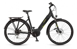 Winora Fahrräder Winora Yucatan i8 i400Wh Yamaha Elektro Fahrrad 2020 (28" Einrohr 46cm, Schwarz matt / Schwarz Glanz (Einrohr))