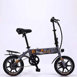 WJH Fahrräder WJH Folding Elektro-Bikes für Erwachsene 10AH 350W 14-Zoll-36V Leichtgewicht mit LED-Scheinwerfer und 3 Modi Geeignet für Männer Teenager Fitness Stadt Commuting, Grau
