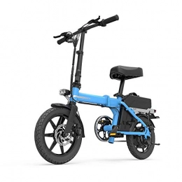 WQY Elektrofahrräder WQY 200Km 48V 20AH Faltbar Mit 14 Zoll Reifen E-Bike Elektrofahrrad Elektrofahrrad, Blau