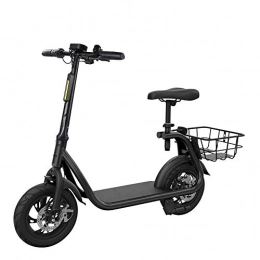 WSBBQ 350W Faltett-Elektro-Bike-Adult Scooter Portable und Easy to Store in Caravan, Motor Home, Boot. Short Charge Lithium-Ionen-Batterie und Silent Motor eBike,Black