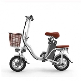 WXJWPZ Elektrofahrräder WXJWPZ Faltendes Elektrisches Fahrrad 12-Zoll-elektrisches Fahrrad 48v 400w Das Lithiumbatterie des Kohlenstoffstahls Faltet, B