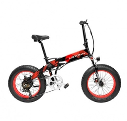 WXJWPZ Fahrräder WXJWPZ Faltendes Elektrisches Fahrrad 20 Zoll-faltendes Mountainbike 500W 48V 14.5Ah Lithium-Batterie-Fahrrad-elektrisches Fahrrad, Red